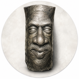 The Stoneman Bookkeeping logo — a face carved in stone